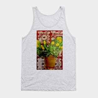 Yellow Tulips Collage Tank Top